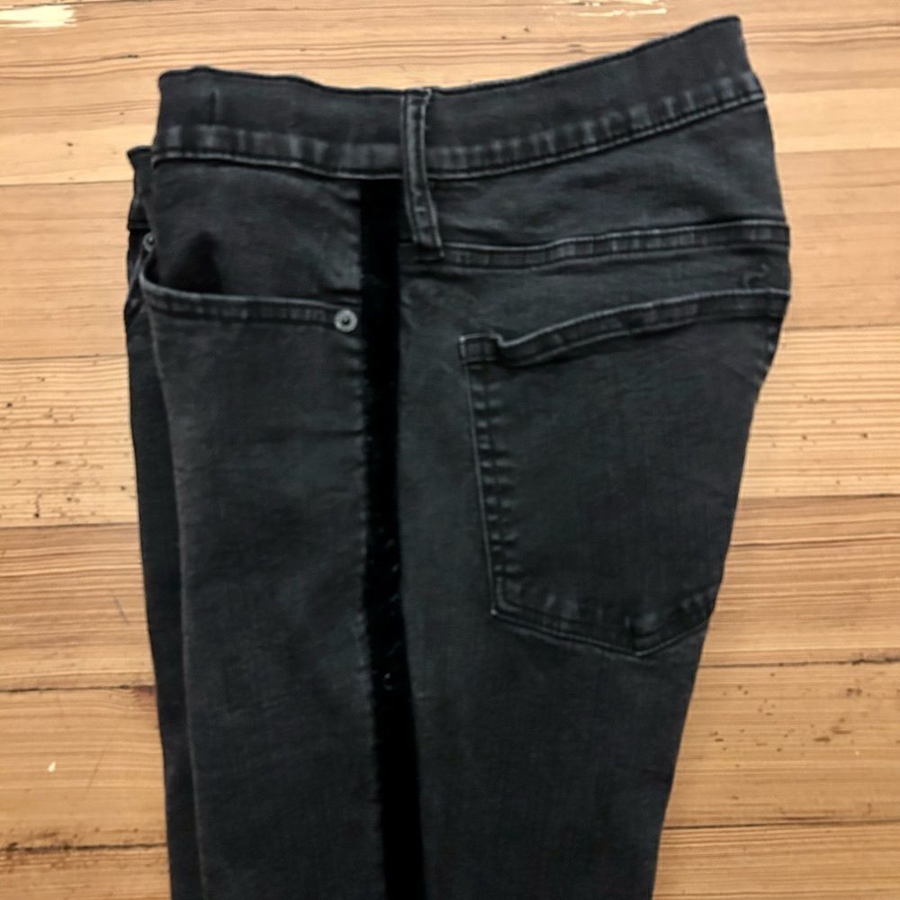 J. Crew 9” high rise skinny jeans velvet tux stripe. Size 31.